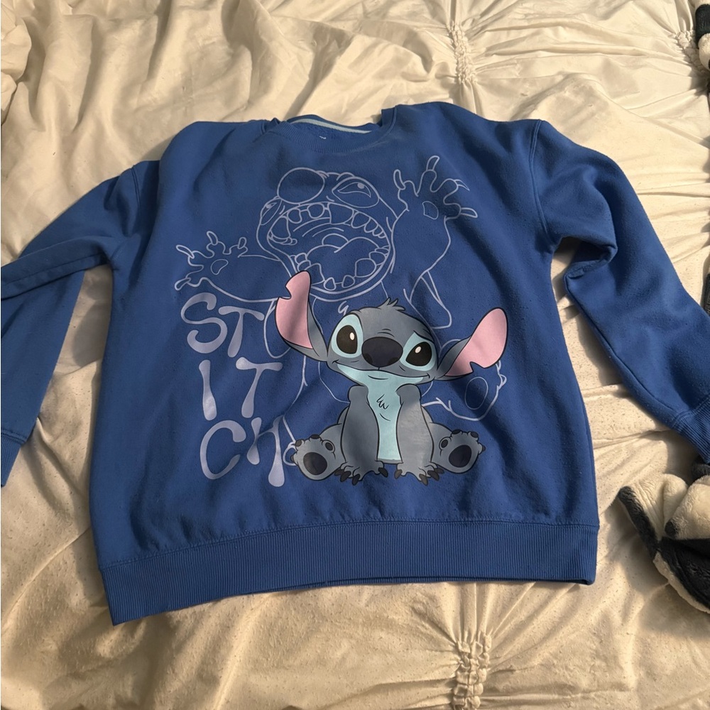 Disney Blue Stitch Sweatshirt